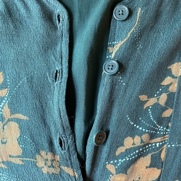 Urban Outfitters Lola Floral Mini Dress Button-up, Size XS - Picture 6 of 11